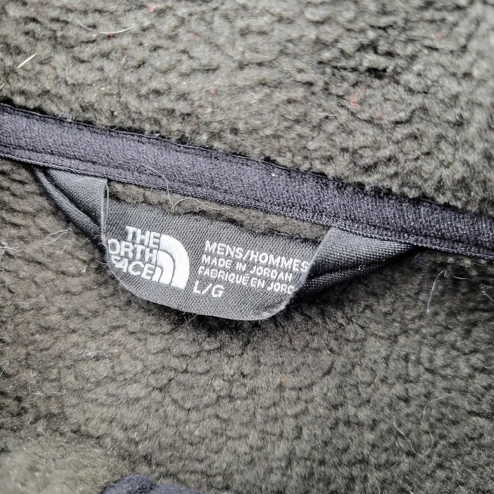The‎ North Face Jacket Mens Large Black Softshell Full Zip Fleece Lined Outdoor